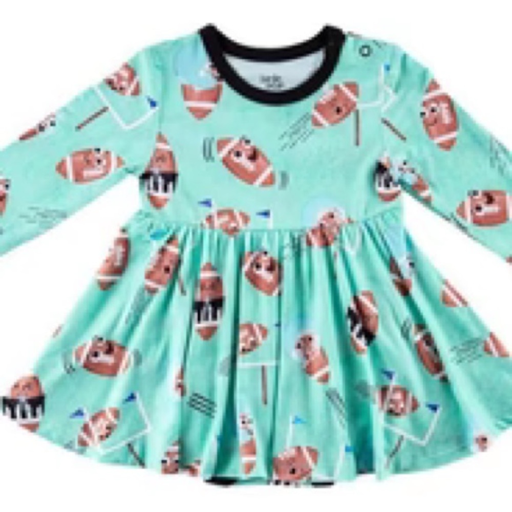 NWT Birdie Bean - 0-3 month (sold out print) Long Sleeve Twirl Dress